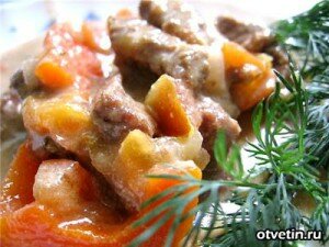 говядина в горчичном соусе