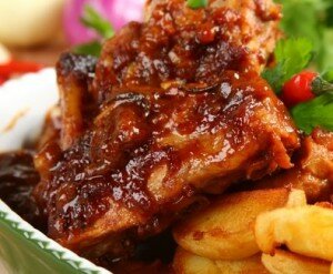 мясо в карамельном соусе
