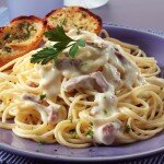 Макароны с сливочным соусом
